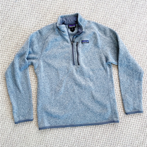 Patagonia Tops - Patagonia Light Gray Fleece Pullover Quarter Zip Fleece – Women’s Medium